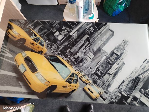 Plateau de bureau en verre new york