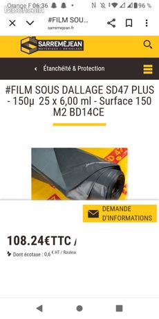 Polyane ou bâche plastique