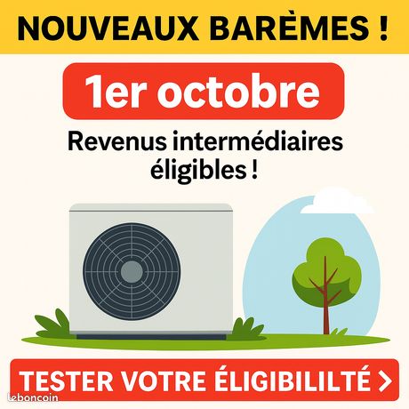 Pompe à chaleur 100% pris en charge
