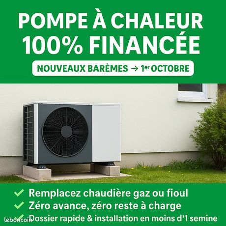 Pompe à chaleur 100% pris en charge