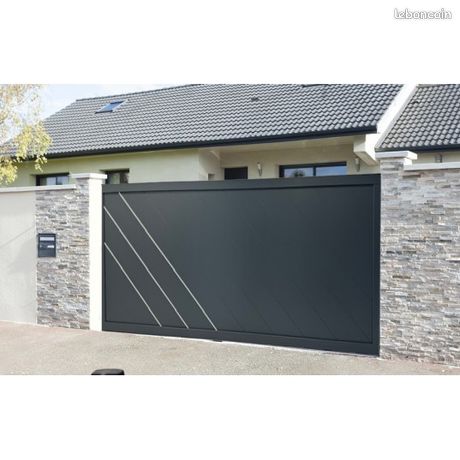Portail Coulissant Alu L4xH1.7