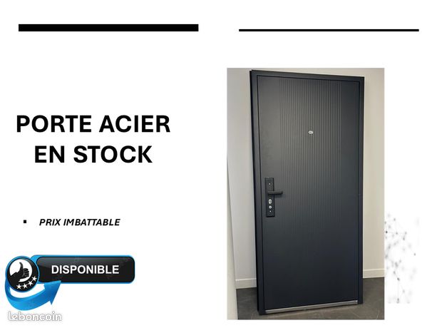 Porte acier solide et durable