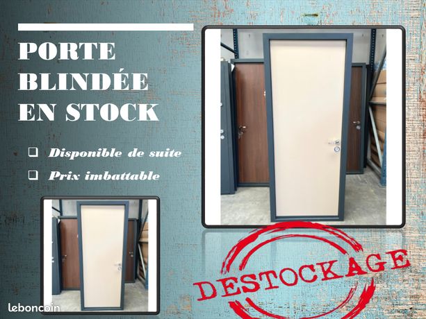 Porte blindée stock immédiat