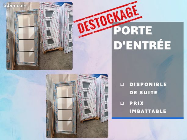 Porte d'entrée en PVC