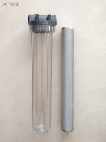 Porte-filtre 20 pouces + Filtre inox 50 microns