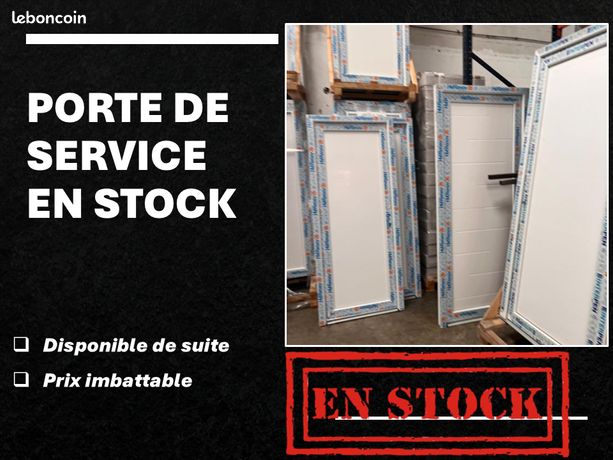 Porte PVC pose en feuillure soignée
