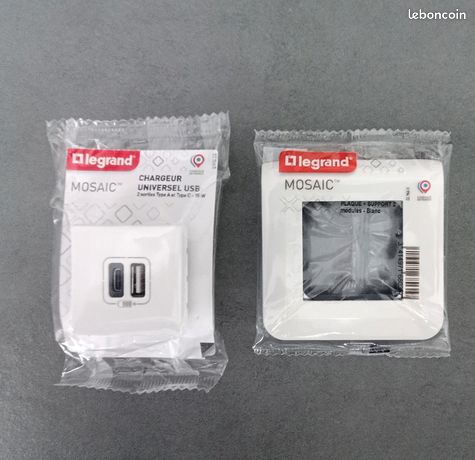 Prise Legrand USB A+C Mosaic