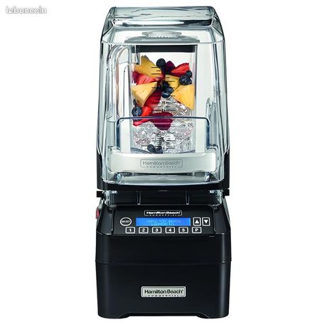 BLENDER PROFESSIONNEL HAUTE PERFORMANCE HAMILTON BEACH Mixeur Professionnel Avec Unité Insonorisée sans BPA pour Bars à Smoothies Cafétérias Restaurants Hôtels Cafétérias Pâtisseries