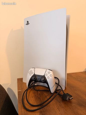 PS5 Digital Edition 500 Go blanche État comme neuf + manette