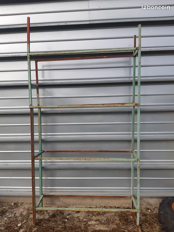 Rack Etàgère 24 Pneus Métal 4 Etagères 132cm x 36cm x 238cm