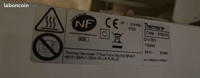 Radiateur électrique inertie sèche