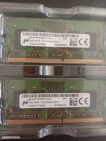 Ram ddr4 8go 2x4