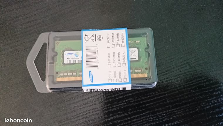 RAM Samsung 4GB PC3L 12800S DDR3 PC Portable SO-DIMM 4Go