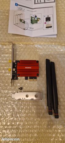 Récepteur Adaptateur WiFi PCIe Carte Réseau sans Fil Double Bande 2.4G 5G