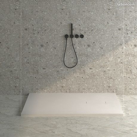 Receveur douche pietra argile mat 140x90