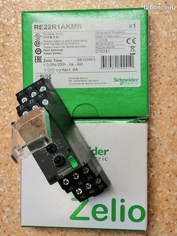 Relais temporisé Schneider RE22R1AMR retard d'activation