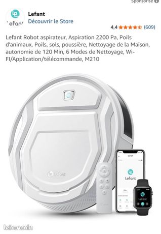 Robot aspirateur Lefant M210P comme neuf / excellent état