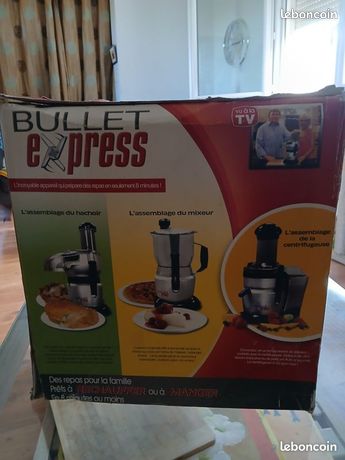 Robot Bullet Hachoir + mixeur + centrifugeuse