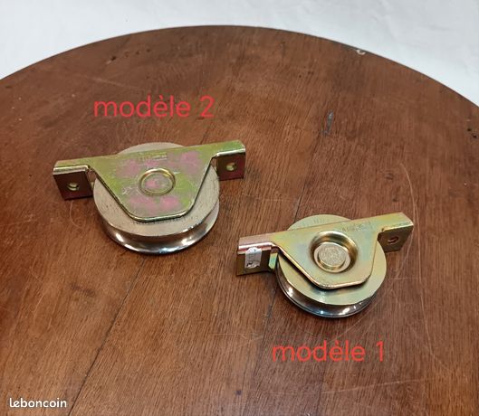 Roues galet et rails pour portail roulant