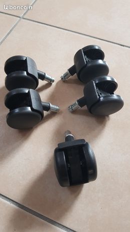 Roulettes pour fauteuil de bureau