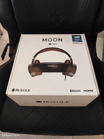 Royole Moon - Casque Home Cinema - 3D (Blu-Ray) - Ecrans Amoled - 1080p - Réglages dioptrie - IPD - Réduction de bruit