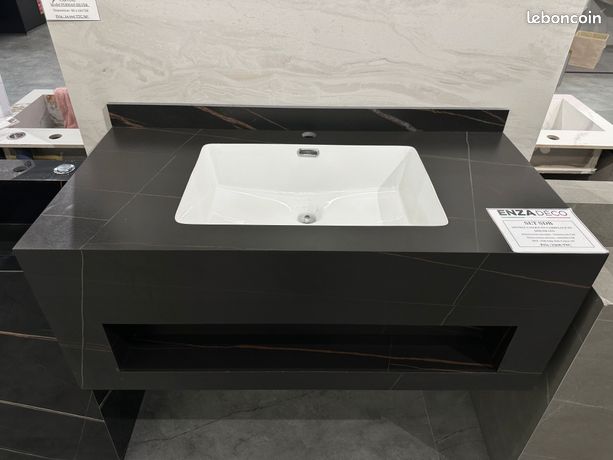 Salle de Bain ENZA DÉCO meuble design + miroir LED