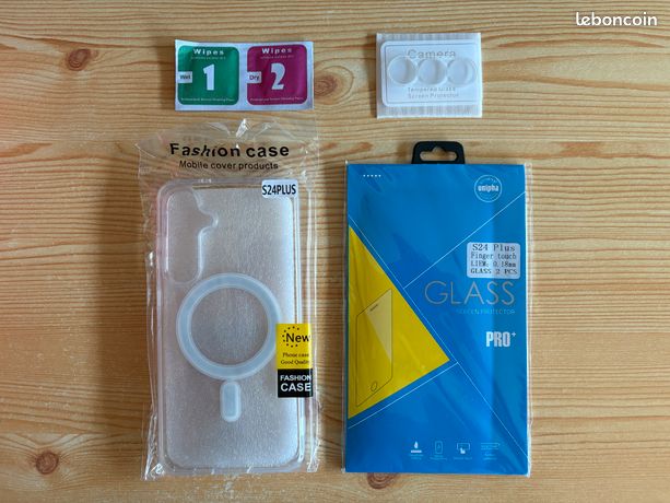 Samsung Galaxy S25 Plus Coque Transparente + Verre Tremper