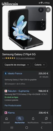 Samsung zflip 4 contre iphone