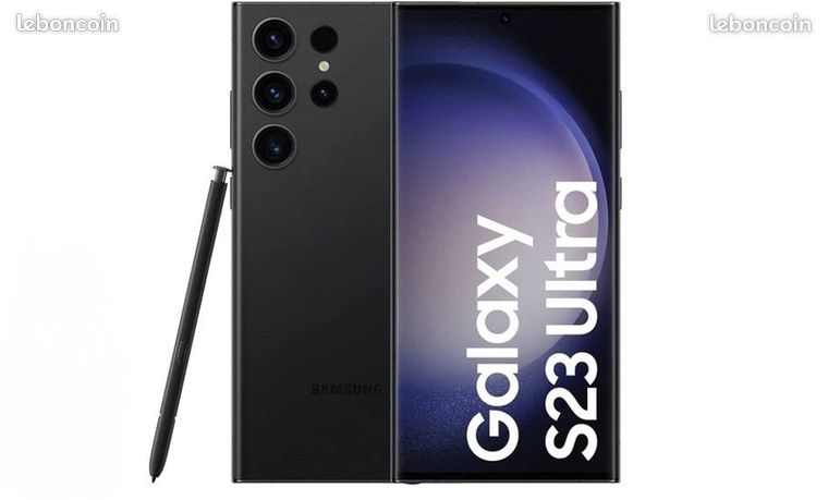 Samsung Galaxy S23 Ultra 256 Go Noir et Appareil photo 200 Écran 6,8″ GAMME IMMÉDIATEMENT