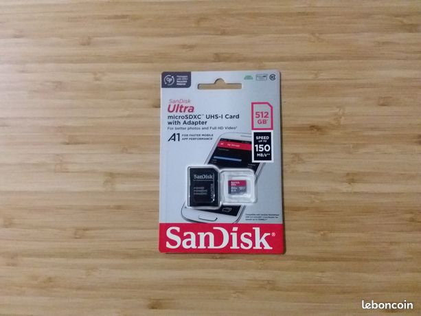 Sandisk Ultra microSDXC 512 GB neuve