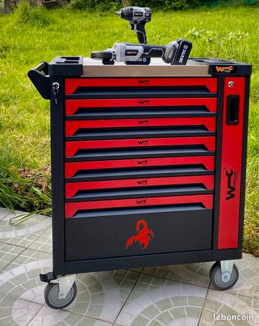 Servante XXL neuf 499 outils en acier Chrome vanadium 🛠🇫🇷