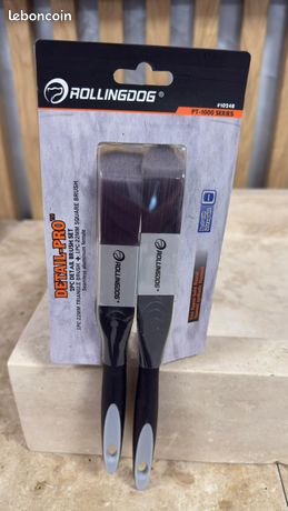 🎨 Set de 2 pinceaux Rollingdog Detail Pro – Neufs