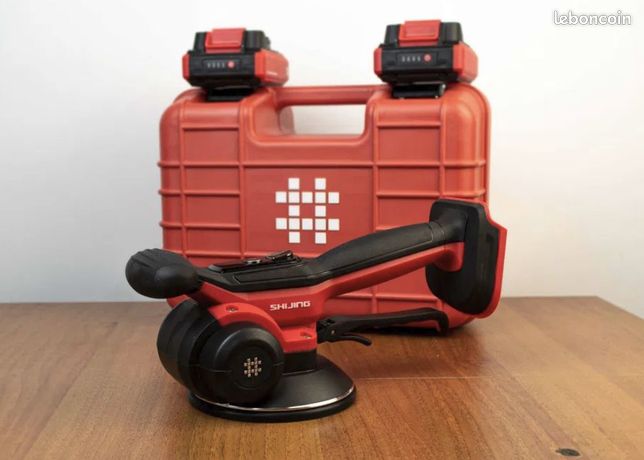 Shijing 9395 Ventouse Vibrante Vibromasseur à Carreaux 9395 2 batteries