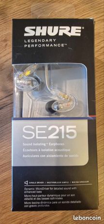 Shure SE215-CL pro neufs jamais ouverts