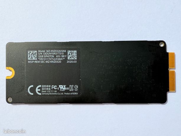  SSD Apple MZ-KNZ0320/0A6
