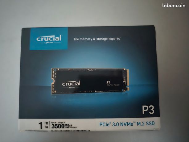 SSD interne Crucial SSD P3 1 To Urgent
