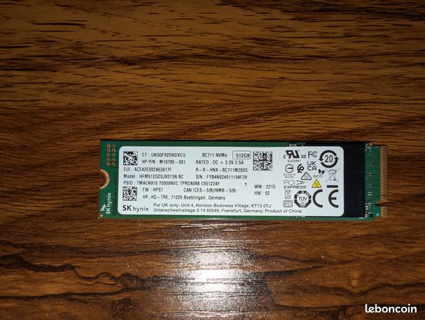 SSD nVME 500GB SK Hynix