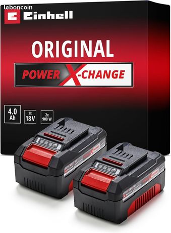 Système à double batterie 4,0 Ah Twinpack Power X-Change (Li-Ion, 18V, 2x 4,0 Ah, adapté à tous les appareils PXC, gestion proactive de la batterie, cycles de charge adaptés à l'état)