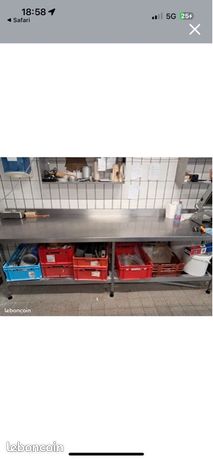 Table inox 3 Mètres