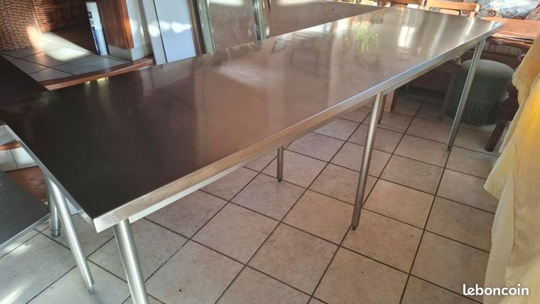 Table inox matériel professionnel