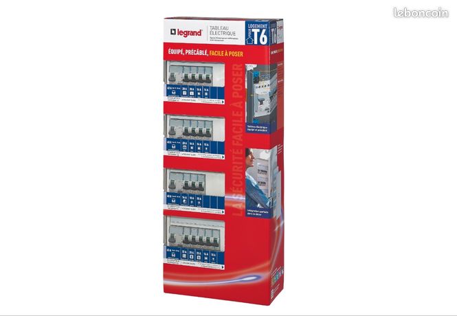 Tableau électrique Legrand T6 automatique 4 Rangées + Porte