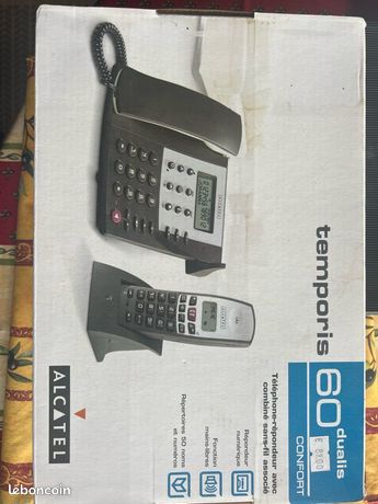 Téléphone répondeur Alcatel temporis 60 dualis