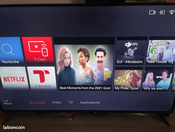 Télévision 65 165cm smart tv