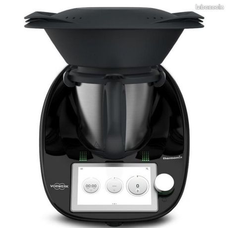Thermomix TM6 noir dabonnement à Cookidoo couvre-lame éplucheur+ votre découpe-minute
