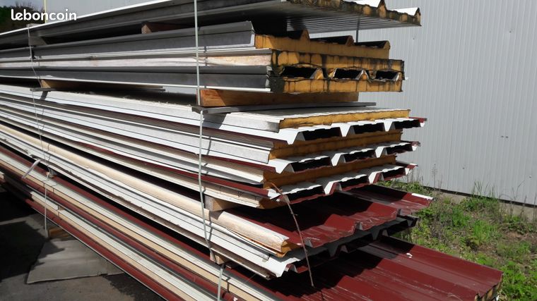 Tôles de bardage bac acier NOUVEL épaisseur 050 060 063 mm + important Stock de visserie