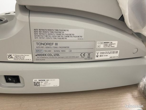 TONOREF III – Appareil ophtalmique NIDEK neuf
