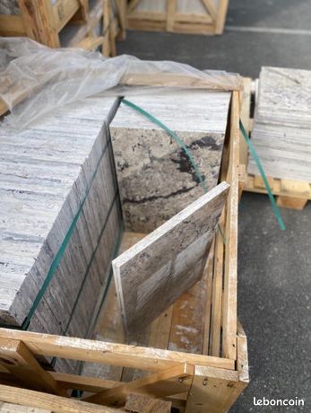 Travertin Silver Cendré QUALITÉ PREMIUM MONDIAL MARBRE