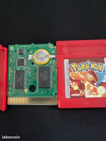 Très bel exemplaire Pokémon rouge 100% game boy color pile