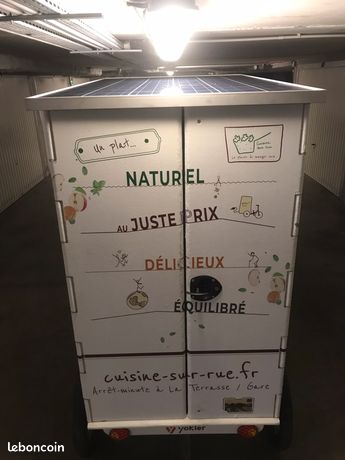 Triporteur cargo snack solaire et batteries
