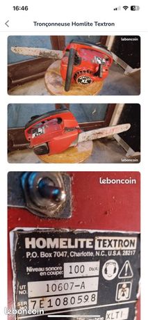 Tronçonneuse vintage à réparer ou